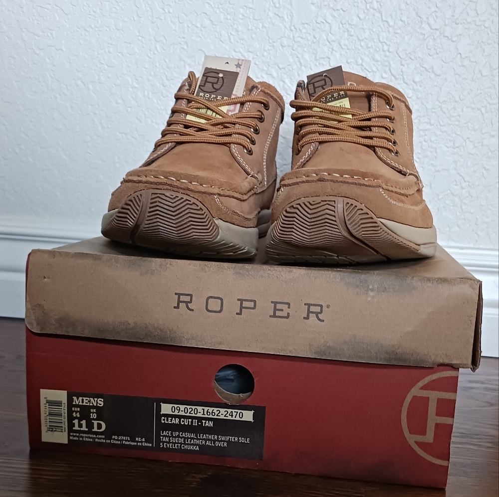 NIB Roper Clear Cut II Tan Chukkas 11D